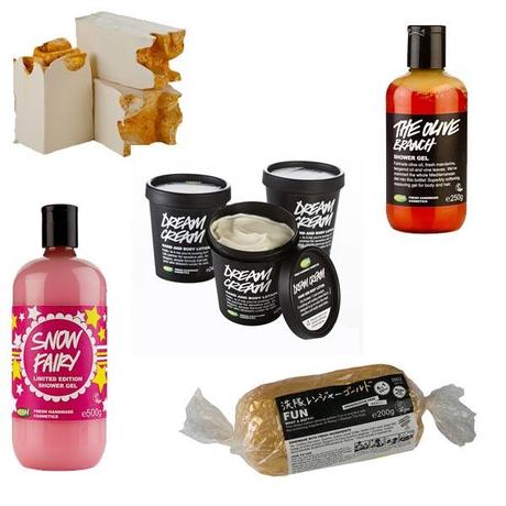 All the goodies in the Lush Gift Pack