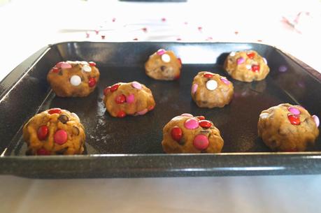 Valentine's Day Chocolate Chip + M&M Cookies 