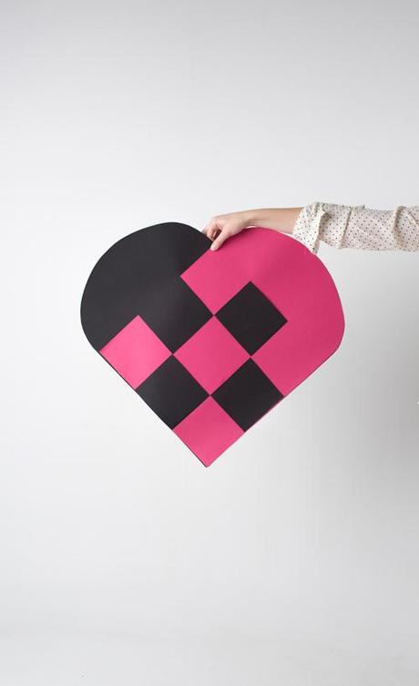 giant oversized paper heart big paper heart