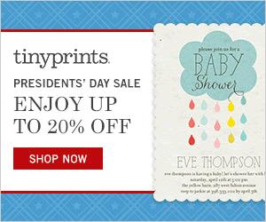 Tiny Prints Presidents' Day Sale: Enjoy Up to 20% Off Sitewide!