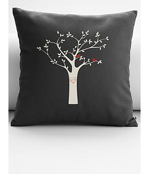 personalized tree initials throw pillow cover