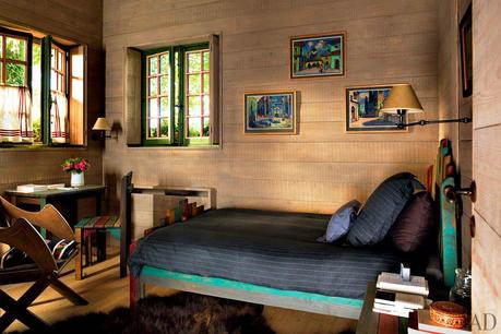 Yves Saint Laurent’s Russian style holiday home Dacha bedroom