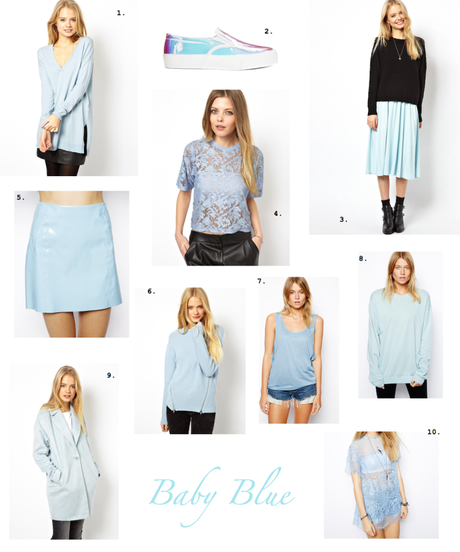 Current obsession spring 2014 trend baby blue color