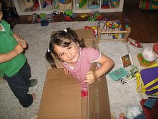 Cardboard box play