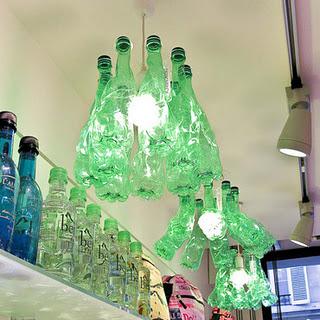 Eco Design by Philippe Peltier the plastic bottle lamp