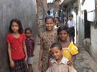 children in slums