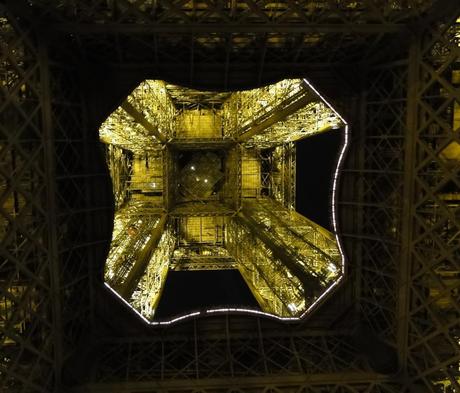 Underside of Eiffel PARIS you are PUUURTY ~ I MISS YOUR MUG ~ but not “MY” FRENCH language skills