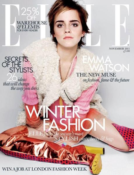 Emma Watson’s Cover Shoot for Elle UK Nov.2011 – “HP” Girl narrates on style and beauty…
