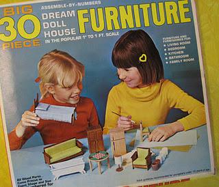 Vintage Arrow dollhouse furniture kit