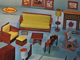Vintage Arrow dollhouse furniture kit