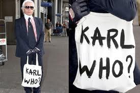After such a Successful collaboration in 2004 with H&M, Karl Lagerfeld apparently hasnt stopped thinking about making luxury affordable, which is why next year he plans to Launch his own Affordable label for Men and Women.
Taking inspiration from the ever so popular T-shirt with his own silhouette and the Karl Who? bag, It seems that these limited edition items are about to be a whole lot less limited! 
xoxo LLM