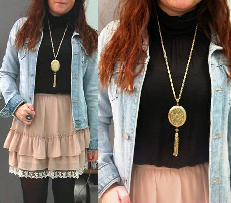 gold locket pendant gold locket pendantWhat to Wear Now: A Large Pendant Necklace