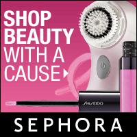 In honor of Breast Cancer Awareness Month, Sephora is offering a collection of pink ribbon products. Participating brands will donate a portion of the proceeds to organizations that raise awareness.