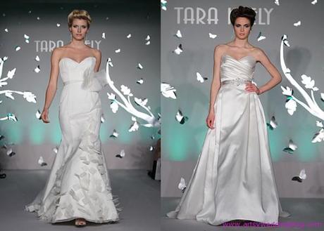 The collections of wedding gowns from Tara Keely can transform the bright 