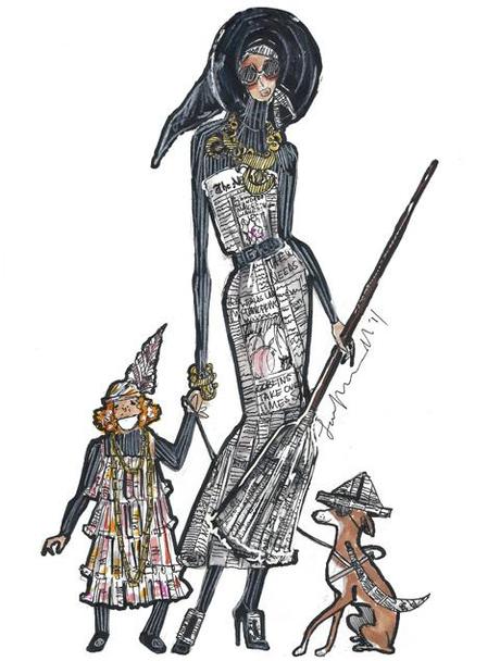 The New York Times challenges designers to design Halloween costumes from every day objects.
Tribune standard, cme up with this Witch, pirate and flapper design.
xoxo LLM