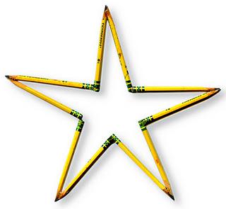 Recycled Pencil Stars