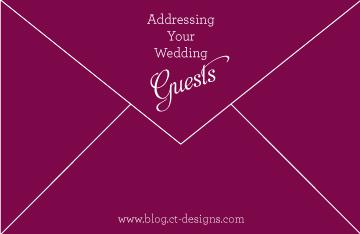 Addressing Your Wedding Guests