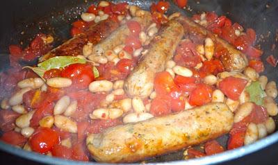 Extra Virgin: Sausages with Fagioli All'uccelletta