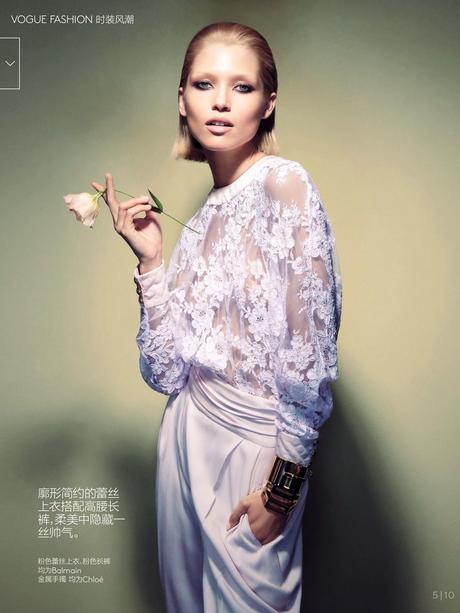 Hana Jirickova For Vogue China March 2014