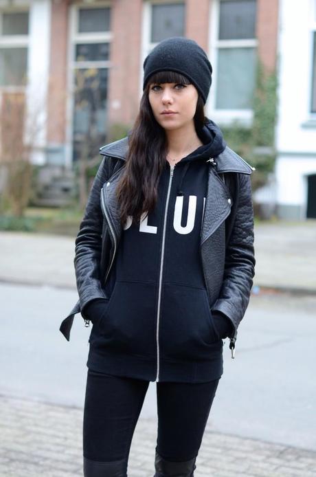 CLUB look wood wood acne all black street look