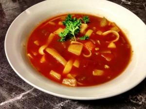 Getting ready for junior burger and satisfying my foodie cravings foodie-cravings-in-the-kitchen-minestrone-soup