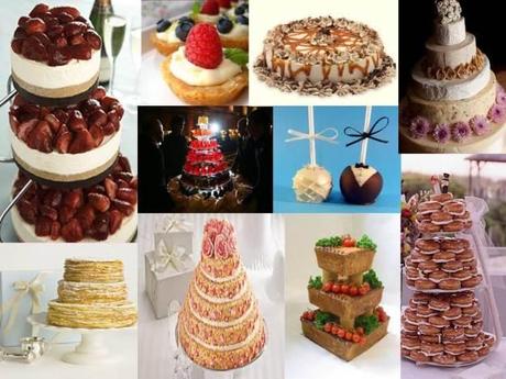 Alternatives to wedding cake collage