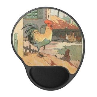 Rooster on the Farm Gel Mouse Pad