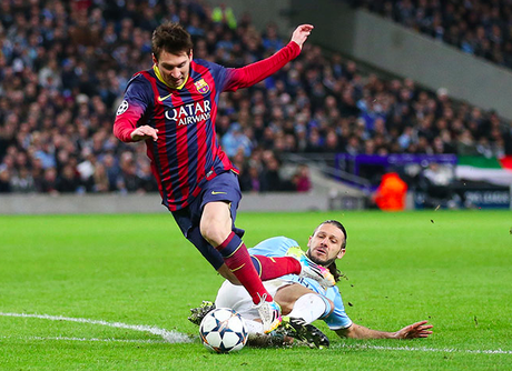 Barcelona Punish Ten-Man Manchester City in First Leg