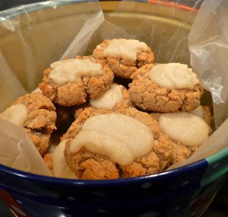 Ginger Cookies with Coconut Cream Icing