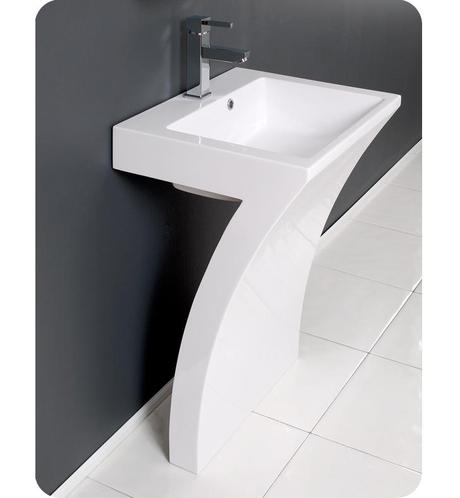 Fresca 22.5 Inch Quadro Pedestal Single Bath Vanity Fresca 22.5 Inch Quadro Pedestal Single Bath Vanity
