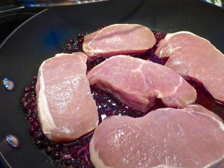 10 Minute Blueberry Pork Chops (SCD, GAPS, Paleo, Pork)