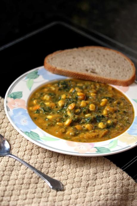 Sweet Potato Corn Chowder with Red Kale Sweet Potato Corn Chowder with Red Kale