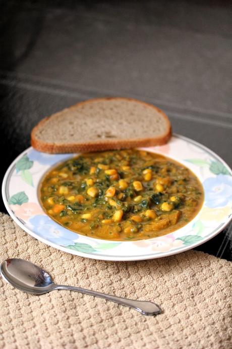Sweet Potato Corn Chowder with Red Kale Sweet Potato Corn Chowder with Red Kale
