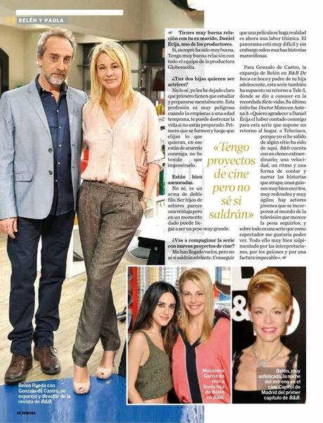 Belen Rueda, Paula Echevarria For Semana Spain February 2014 Belen Rueda, Paula Echevarria For Semana Spain February 2014