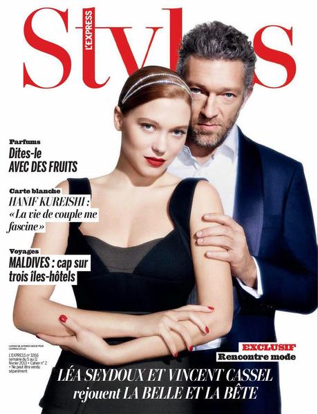Lea Seydoux & Vincent Cassel - L'Express Styles Magazine France February 2014 Lea Seydoux & Vincent Cassel - L'Express Styles Magazine France February 2014