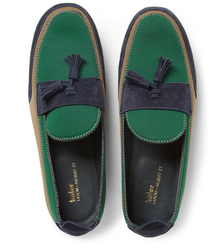 Spring Ahead, Loafer Below: Kolor Suede and Neoprene Tasselled Loafer Spring Ahead, Loafer Below: Kolor Suede and Neoprene Tasselled Loafer