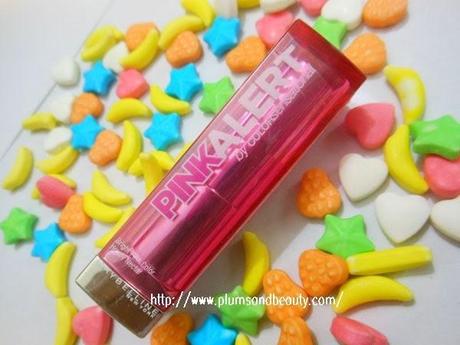 Maybelline Colorsensational Pink Alert Lipstick POW 4 : Review and Swatch