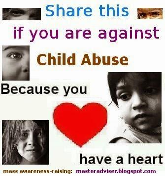   Stop Child Abuse. Published in mass awareness-raising by Master Adviser﻿