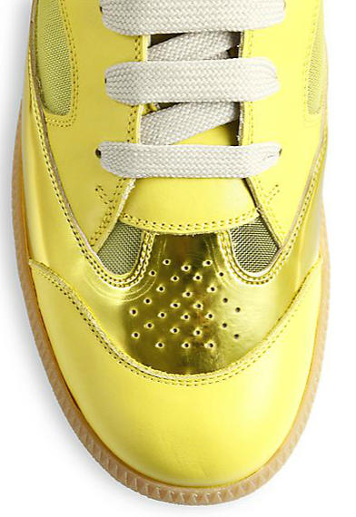 Not Your Dad's Metallics:  Maison Martin Margiela Future Leather High-Top Sneaker