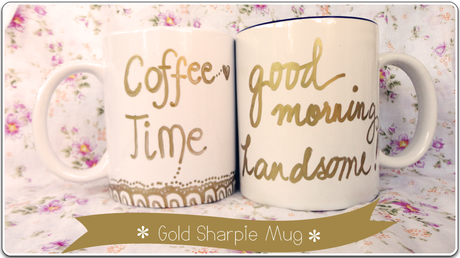 Gold Sharpie Mug