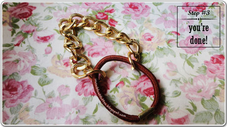 Gold Chain Elastic Bracelet