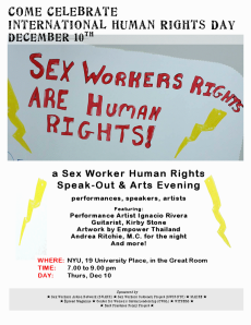 NYU Human Rights Day poster