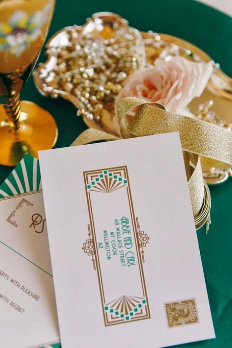 1920s Wedding Inspiration with Emerald and Gold tones by The Couture Candy Buffet Company 1920s Wedding Inspiration with Emerald and Gold tones by The Couture Candy Buffet Company