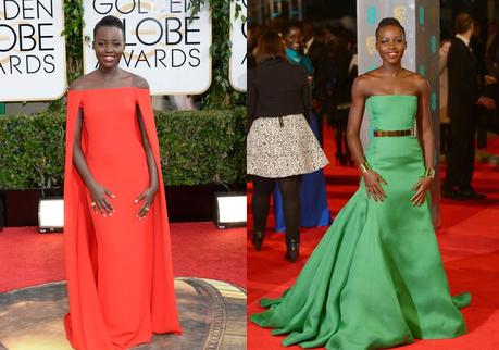 Lupita Nyong’o and Her Impeccable Red Carpet Style Lupita in Red and Green
