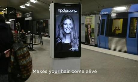 Watch: Brilliant Ad on Subway Comes to Life Whenever a Train Pass By train-ad