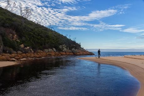 miranda creek outlet to five mile beach wilsons promontory