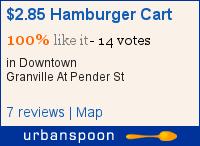 $2.85 Hamburger Cart on Urbanspoon