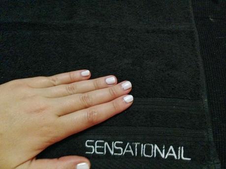 Glossy Sensationail Gel Nails