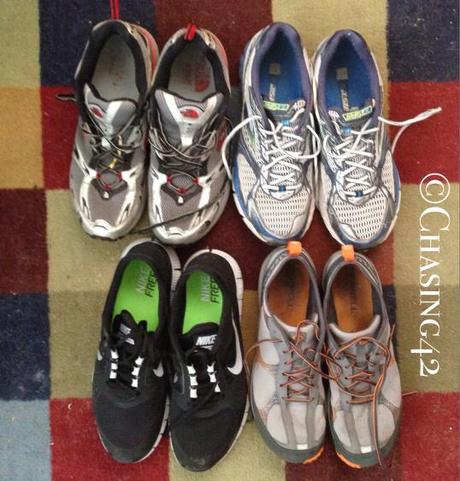 Stage 3- Casual Wear: Running shoes, wether new or retired, can make great everyday shoes as well. 
