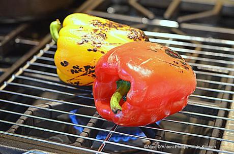 ~roasted baby peppers  with cumin & cilantro~